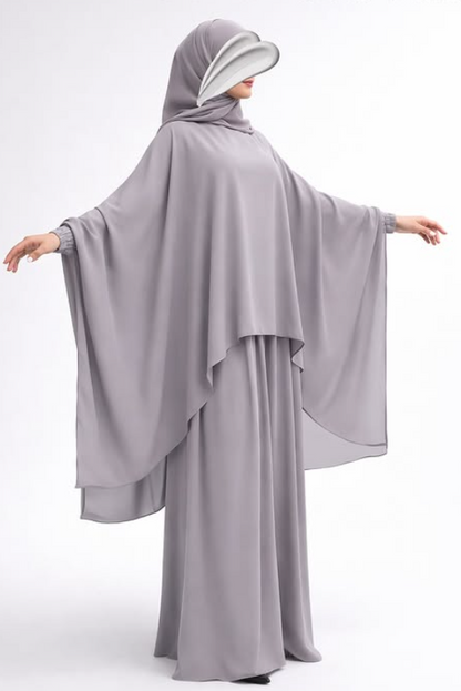 Abaya 2 Pièces – Jupe + Isdal Élégante
