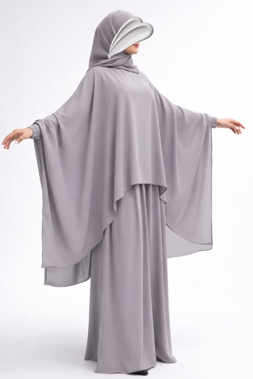 Abaya 2 Pièces – Jupe + Isdal Élégante