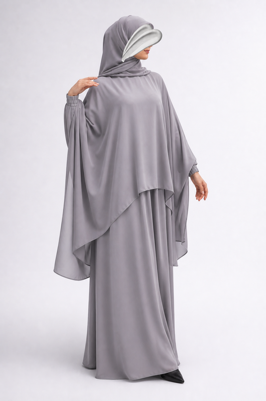 Abaya 2 Pièces – Jupe + Isdal Élégante